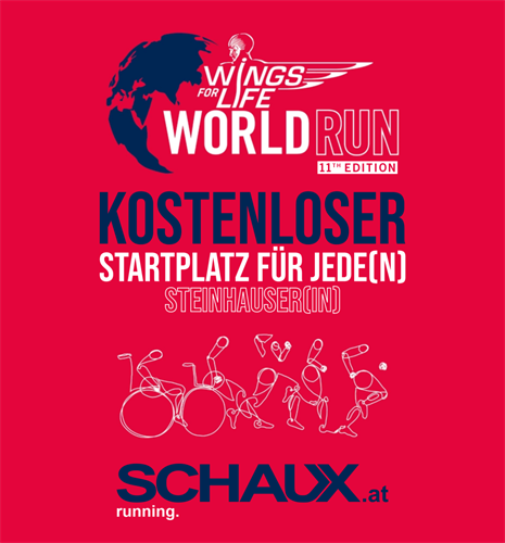 Logo Wings For Life World Run mit SCHAUX